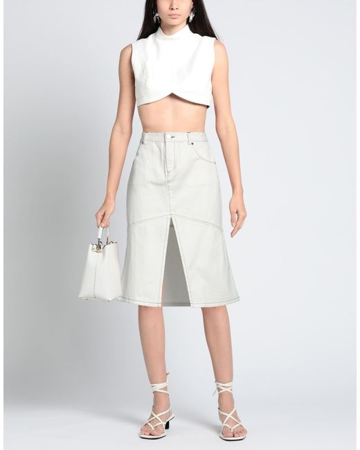 OperaSPORT White Denim Skirt