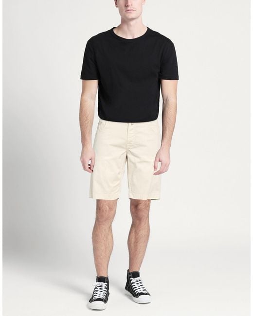 Jacob Cohen Natural Shorts & Bermuda Shorts Cotton, Lyocell, Elastane for men