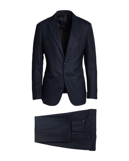 Giorgio Armani Blue Midnight Suit Wool for men