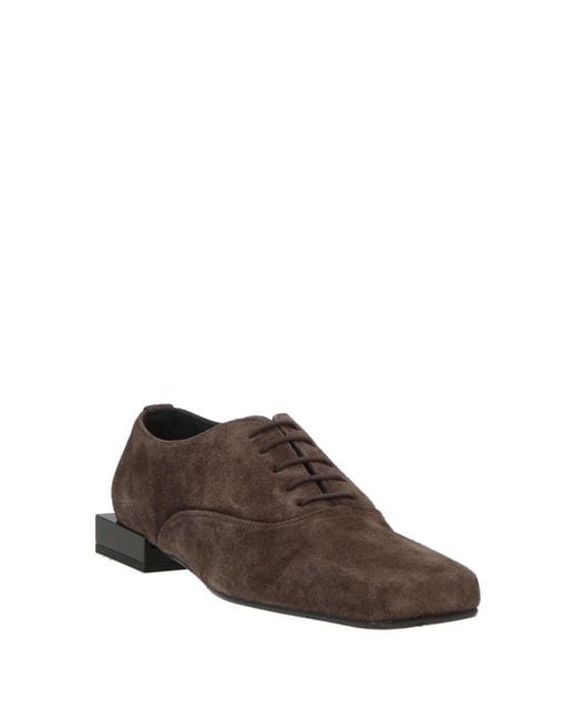 Ras Brown Lace-Up Shoes Leather