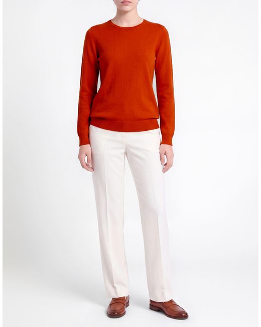 Lamberto Losani Orange Sweater Cashmere