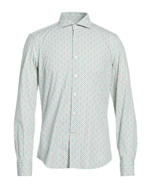 Ghirardelli Blue Washed Shirt Cotton for men