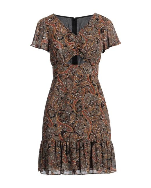 Robe courte MICHAEL Michael Kors en coloris Brown