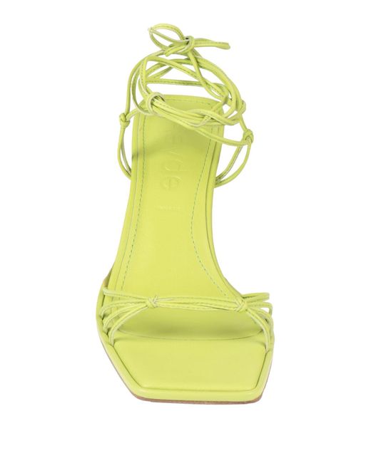 Aeyde Yellow Sandals Leather