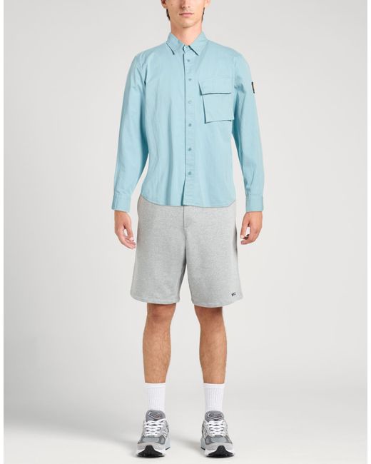 Belstaff Blue Light Shirt Cotton for men