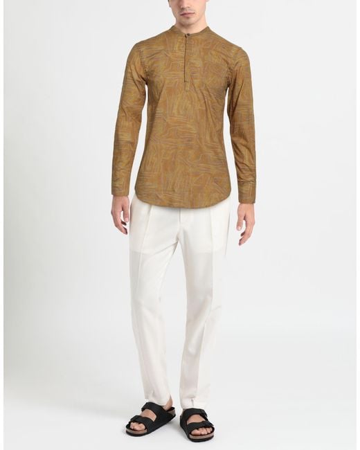 Daniele Alessandrini Brown Shirt for men