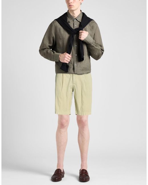 PT Torino Natural Light Shorts & Bermuda Shorts Cotton, Elastane for men