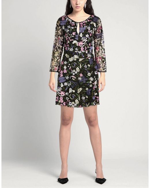 Soallure Black Mini Dress Polyester