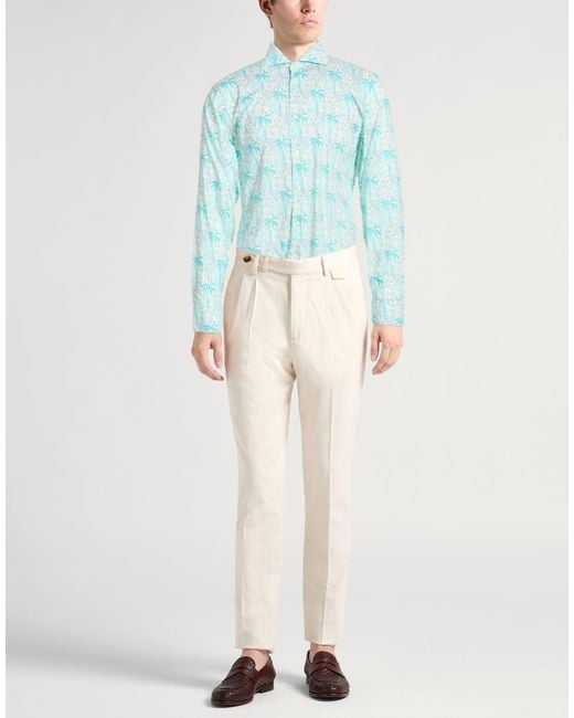Fedeli Blue Shirt for men