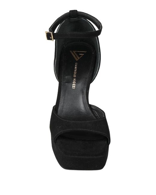 Giampaolo Viozzi Black Sandals