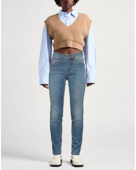 Angelo Marani Blue Jeans Cotton, Polyamide, Elastane