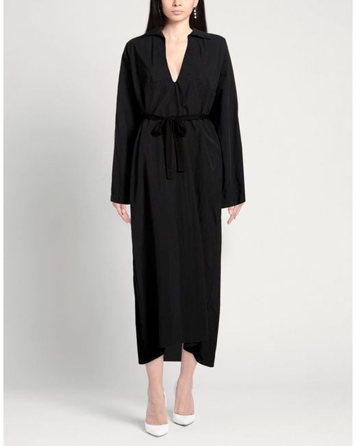 Meta Campania Collective Black Maxi Dress Polyamide, Polyurethane