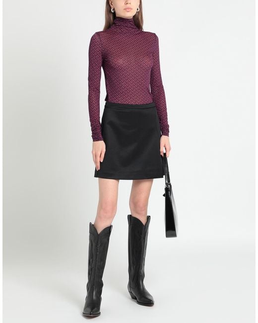 Pinko Purple T-Shirt Polyamide, Elastane