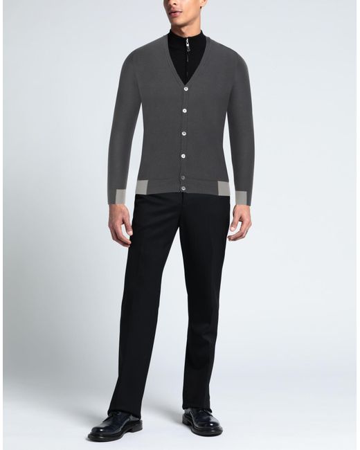 Cardigan di Zanone in Black da Uomo