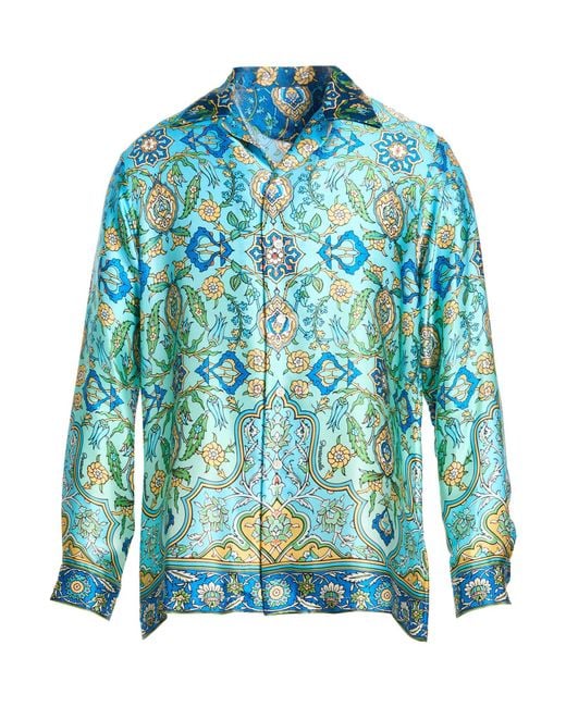 Pantamolle Blue Shirt for men