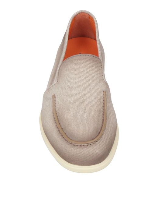 Santoni White Loafers for men
