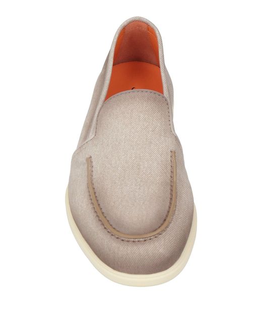 Santoni White Loafers for men