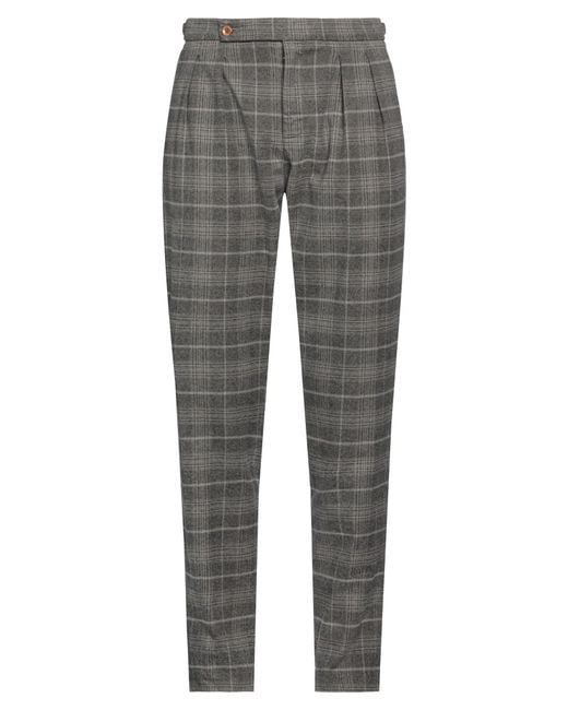 Harmont & Blaine Gray Khaki Pants Cotton, Polyester, Elastane for men