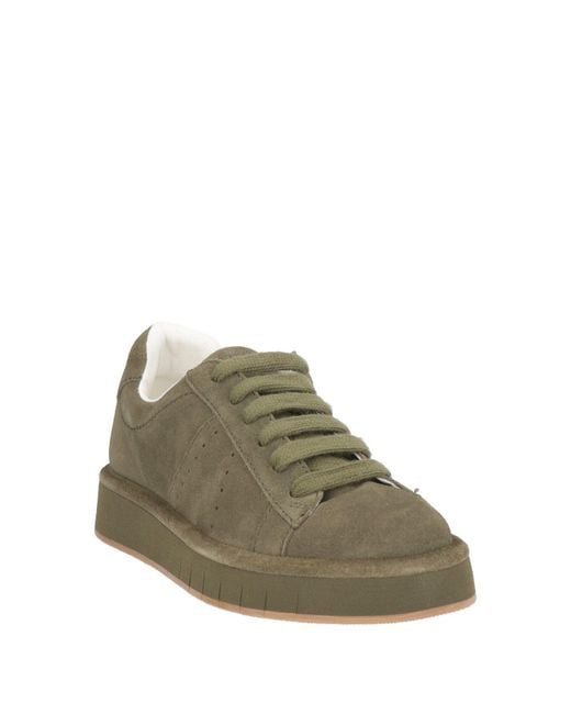 Palomitas By Paloma Barcelo' Green Chris Military Sneakers Leather
