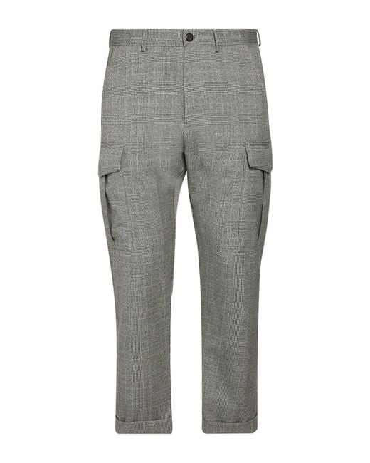 Eleventy Gray Pants Wool for men