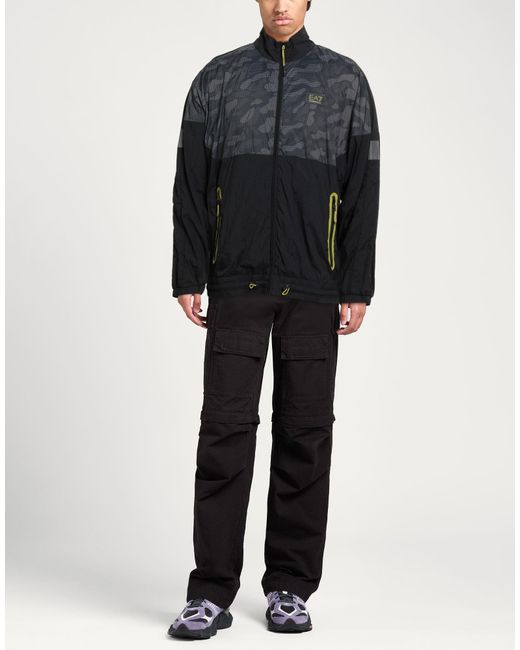 EA7 Black Jackets for men