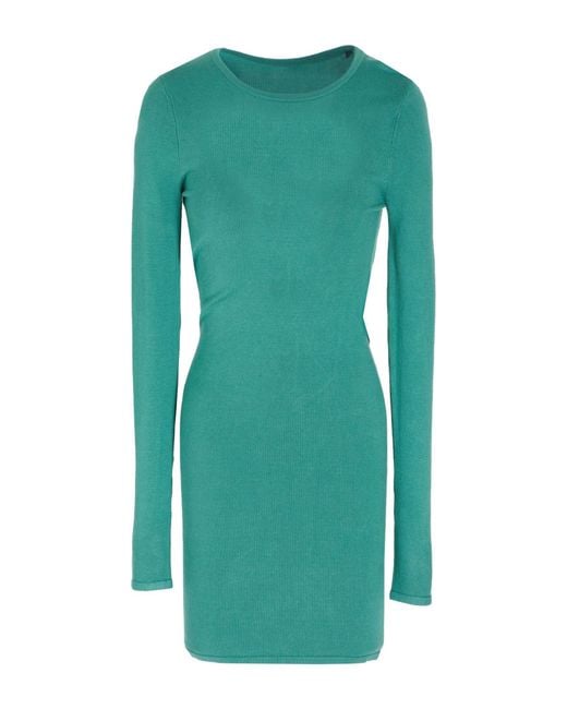 8 by YOOX Green Mini Dress