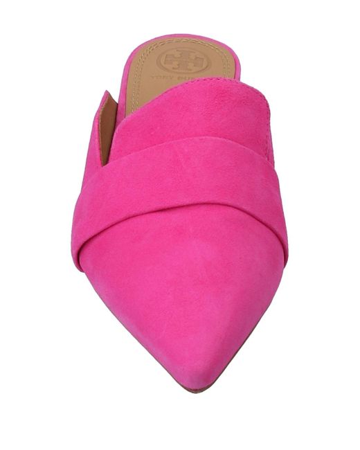 tory burch suede mules