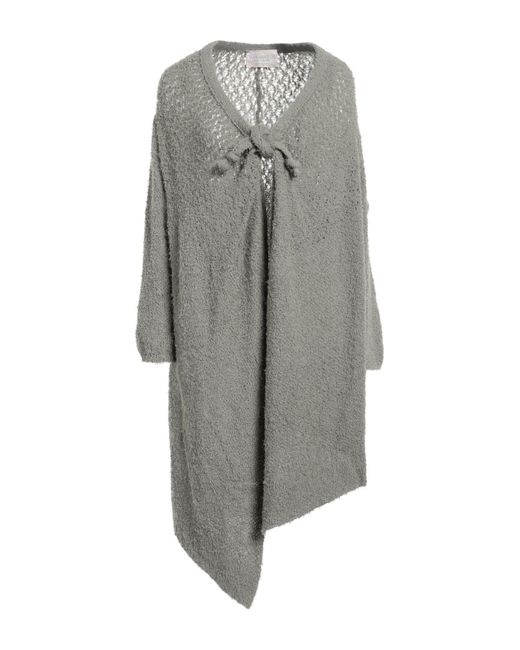 ELISA CAVALETTI by DANIELA DALLAVALLE Gray Cardigan Cotton, Polyester