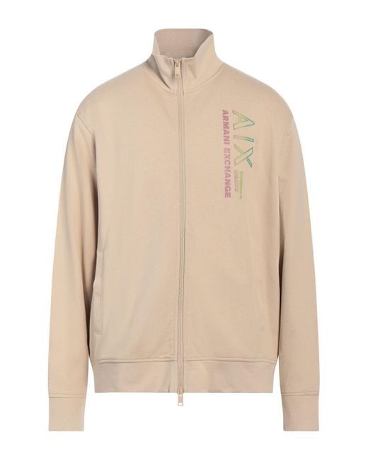 ARMANI EXCHANGE Natural Sweatshirt Cotton, Elastane for men