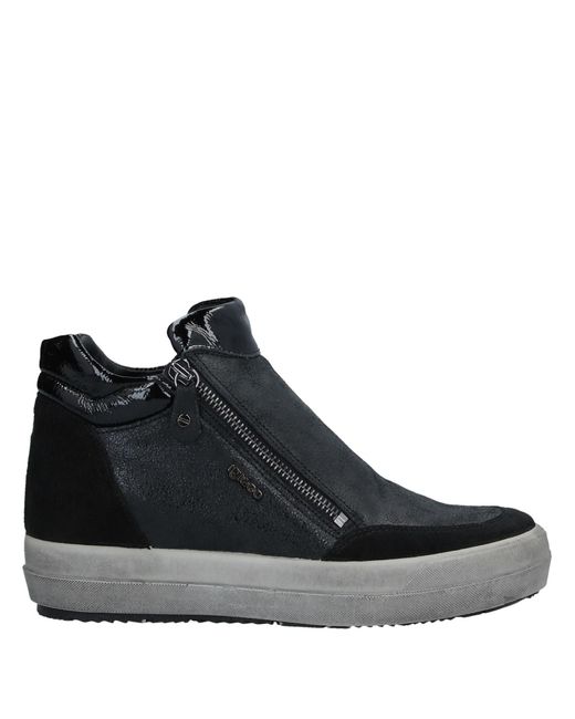 Igi&co Black Sneakers Soft Leather