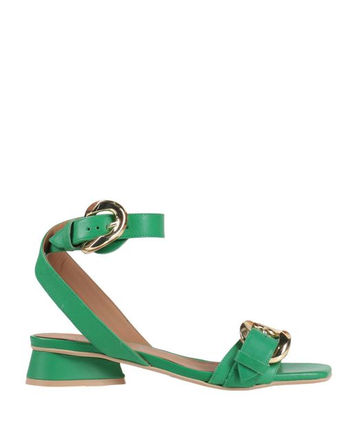 Carmens Green Sandale
