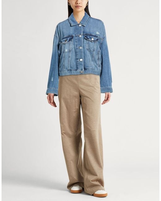 Pinko Blue Denim Denim Outerwear Cotton