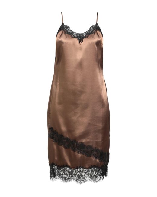 Twinset Brown Midi Dress