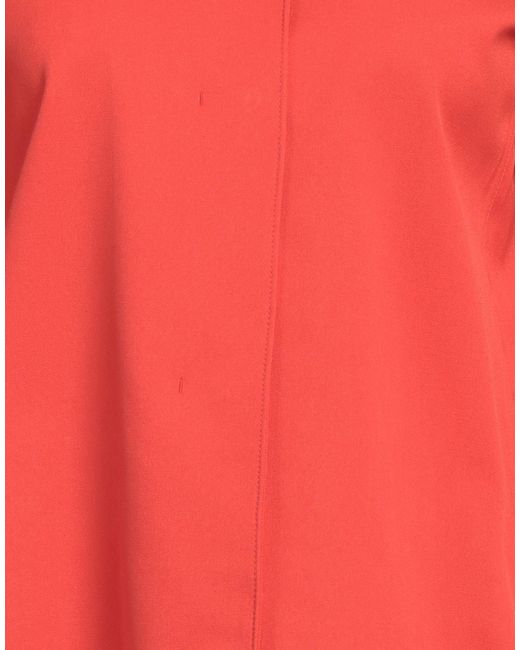 Herno Red Overcoat & Trench Coat Wool, Elastane