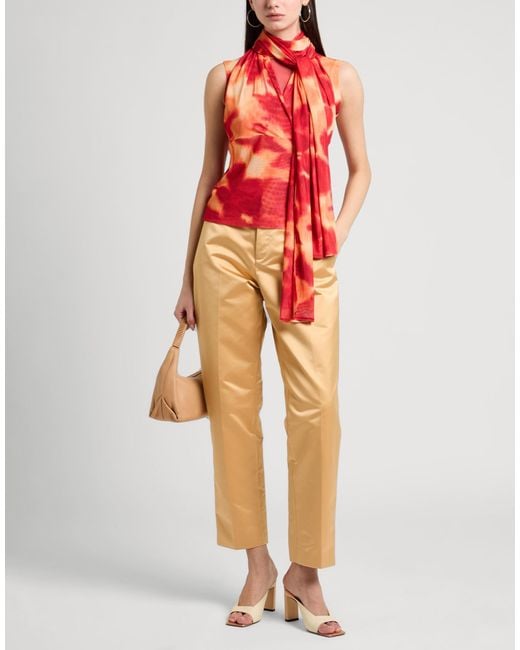 Pierantonio Gaspari Red Top Polyester, Elastane