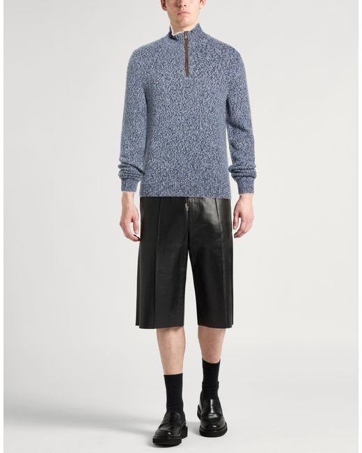 Fedeli Blue Sweater Cashmere for men