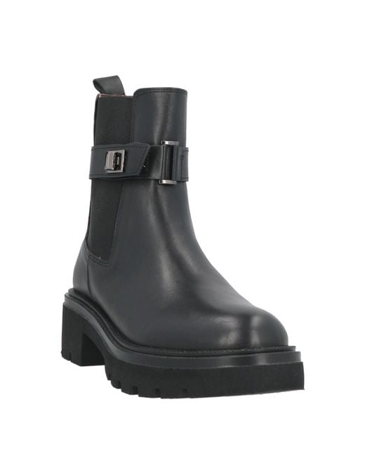 Albano Black Ankle Boots Calfskin