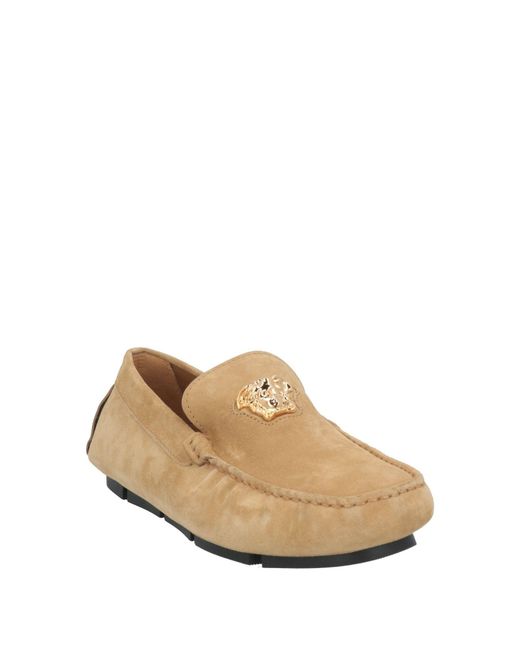 Versace Natural Sand Loafers Leather for men