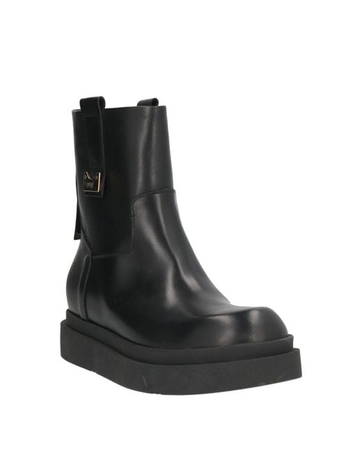 Ovyè Black Ankle Boots Leather