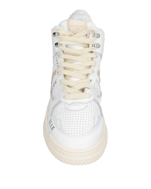 Serafini White Runway Sneakers Leather
