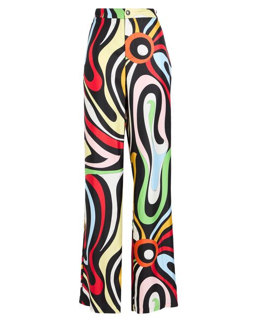 Emilio Pucci White Pants Silk