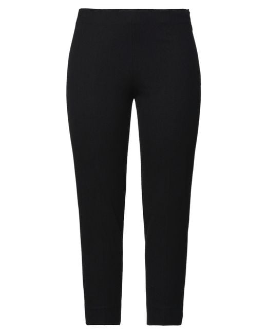 Piazza Sempione Black Pants Cotton, Elastane