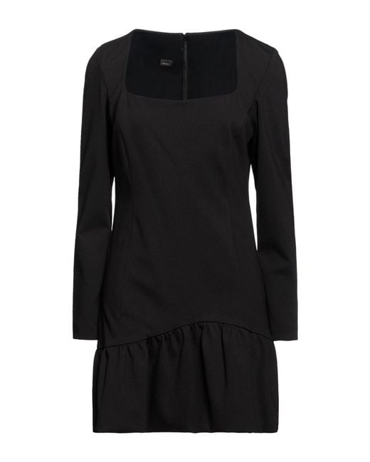 Pinko Black Mini Dress Viscose, Nylon, Elastane