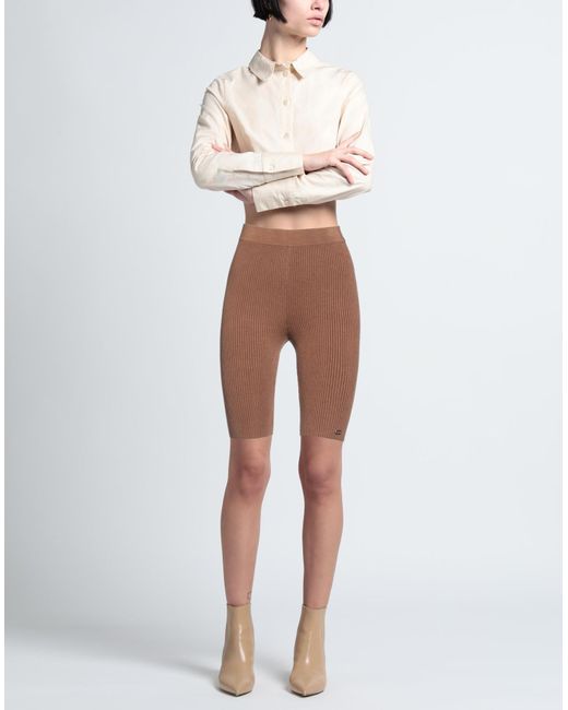 Elisabetta Franchi Brown Shorts & Bermuda Shorts