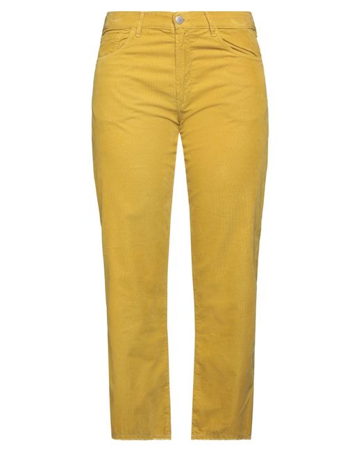 Massimo Alba Yellow Cropped Trousers