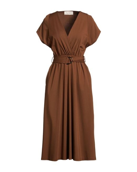Kaos Brown Midi Dresses