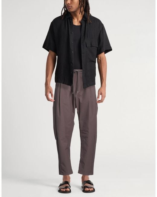 Herno Gray Pants Polyester for men