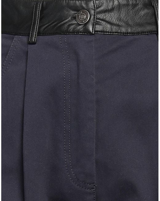 8pm Blue Pants Cotton, Elastane, Polyurethane, Viscose