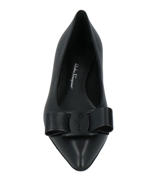 Ferragamo Black Ballet Flats