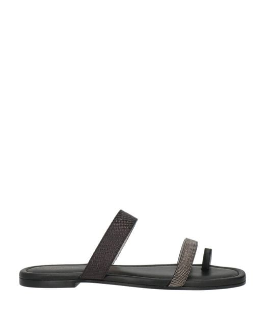 Fabiana Filippi White Thong Sandal Leather